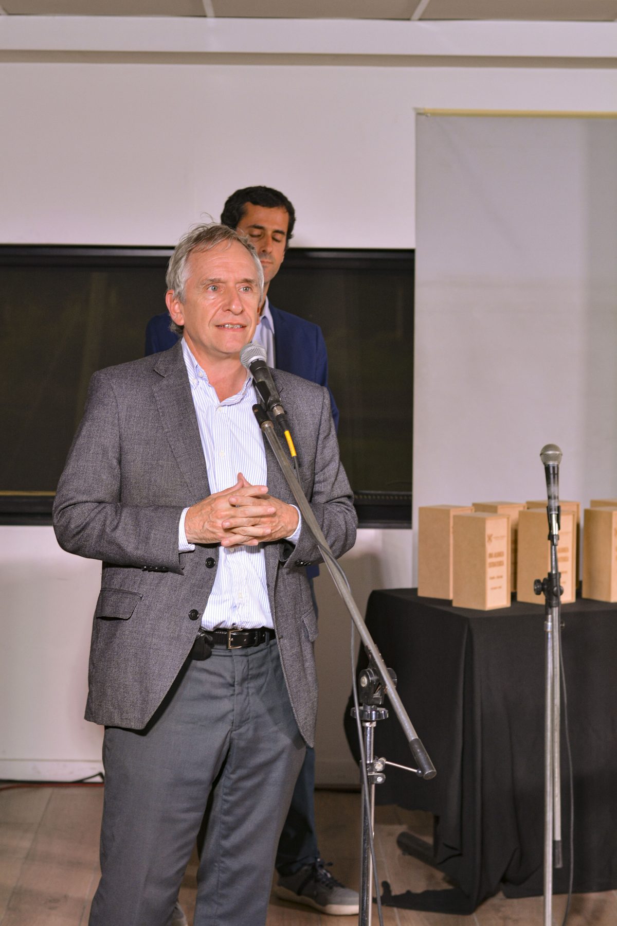 Ludovico Grillo hablando en la apertura
