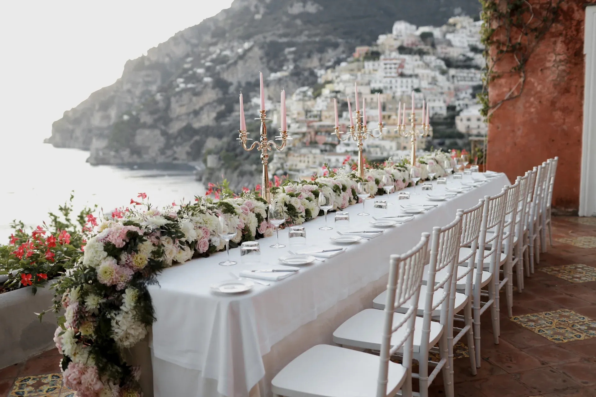 The wedding day in Italy