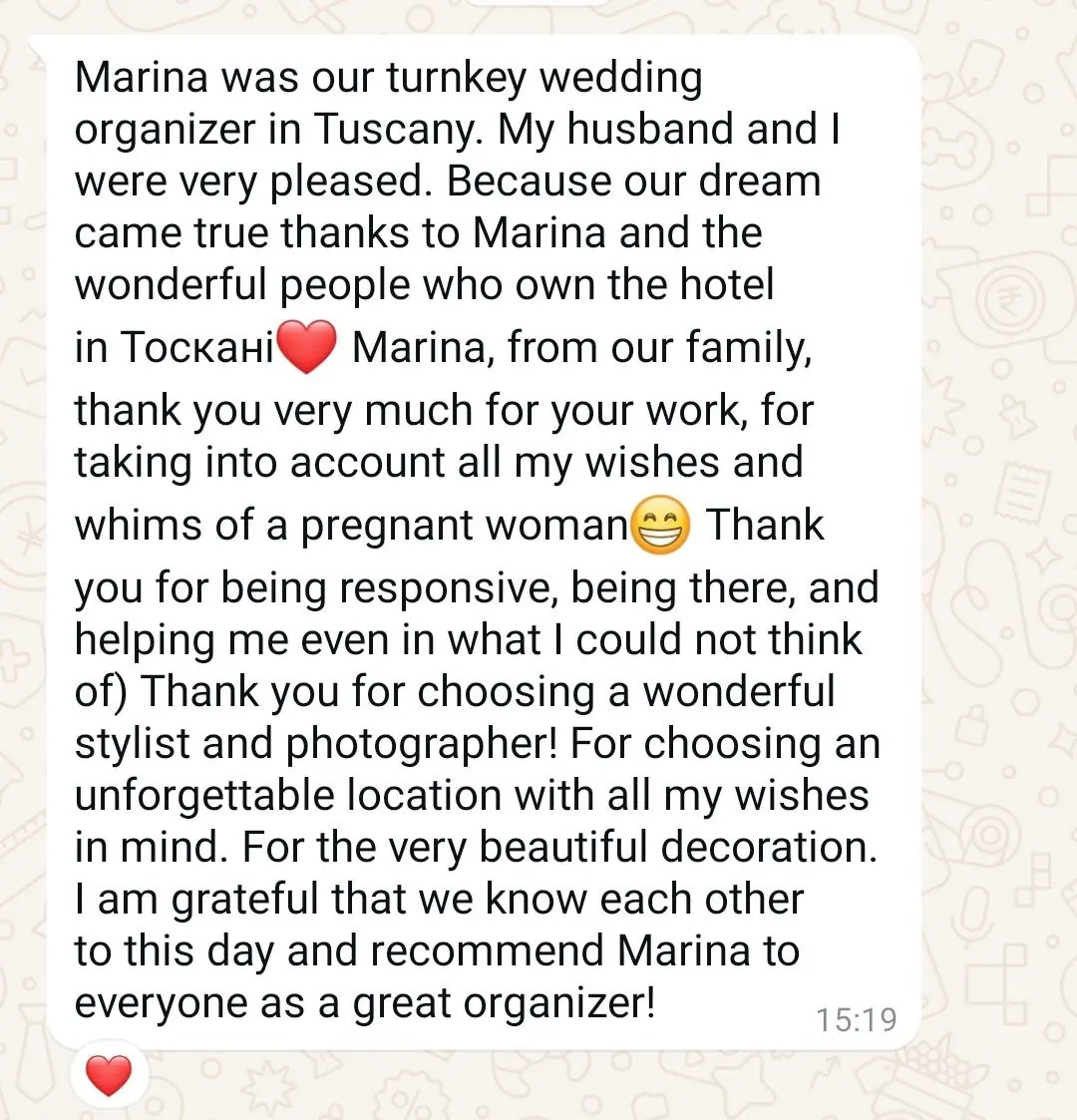 Authentic message from a couple 2
