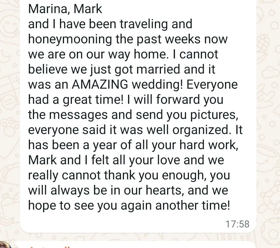 Authentic message from a couple 9