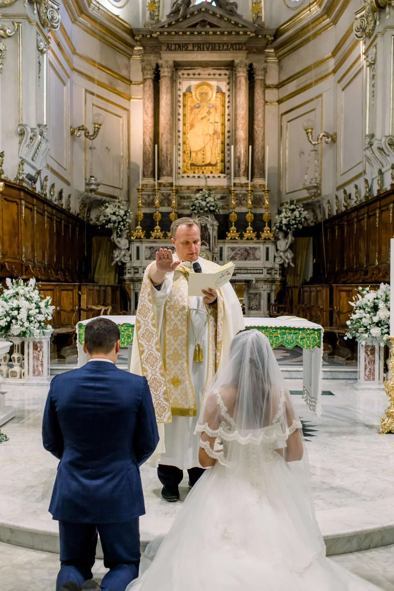 Religious wedding ceremony in Italy