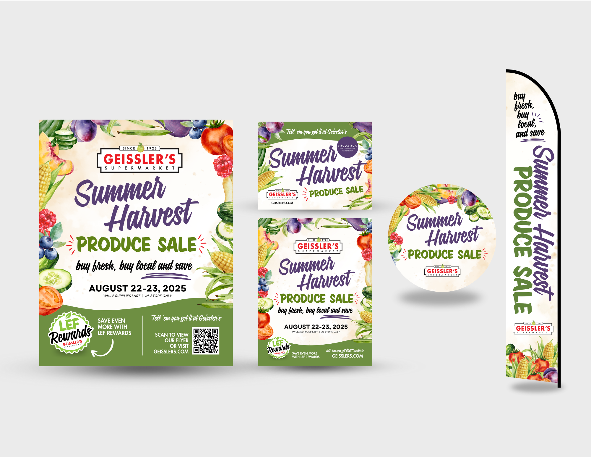 Geissler's Summer Harvest Marketing Collateral