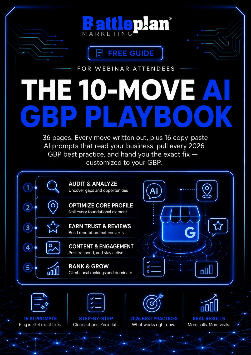 The 10-Move AI GBP Playbook — 16 AI prompts to optimize your Google Business Profile