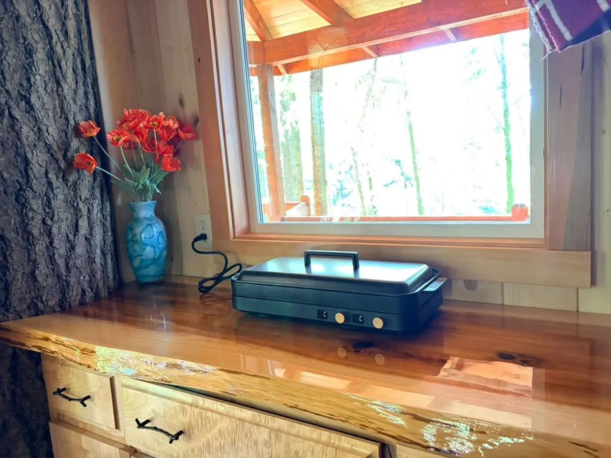 Kitchenette with forest view