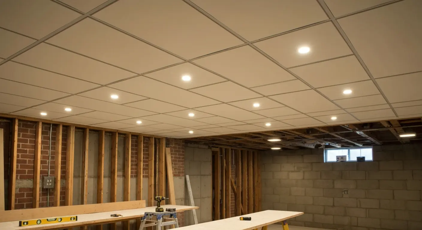 Basement ceiling installation