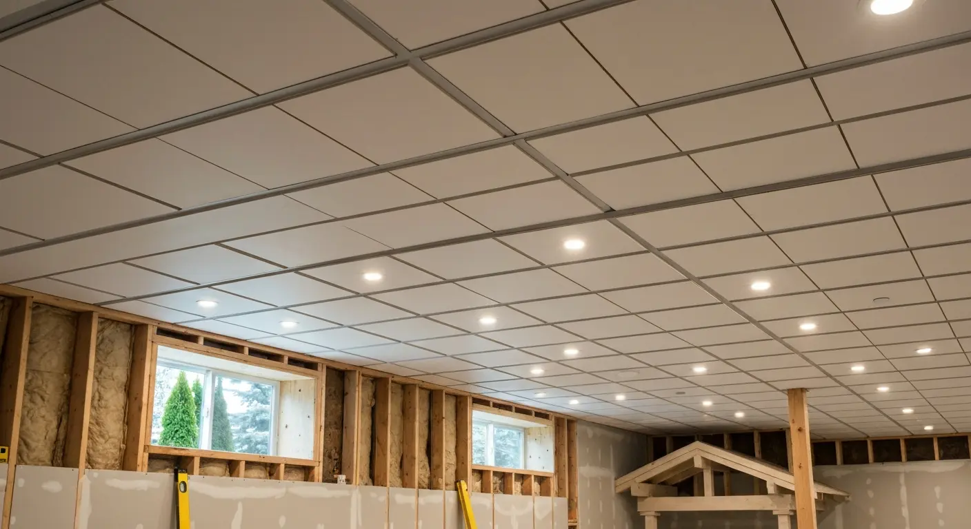 Basement ceiling installation