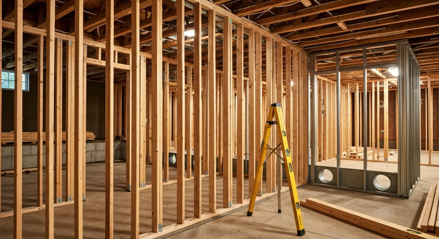 Basement framing and layout