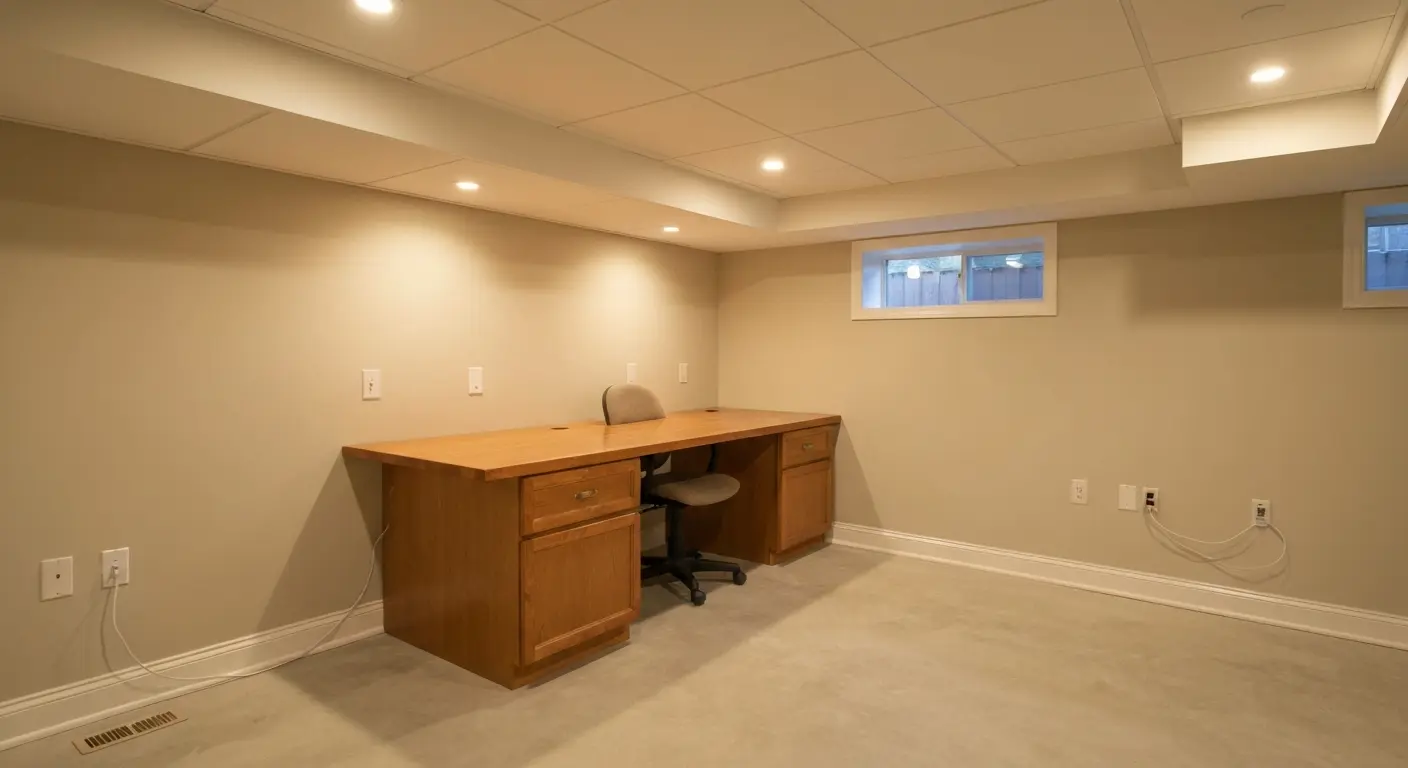Home office basement