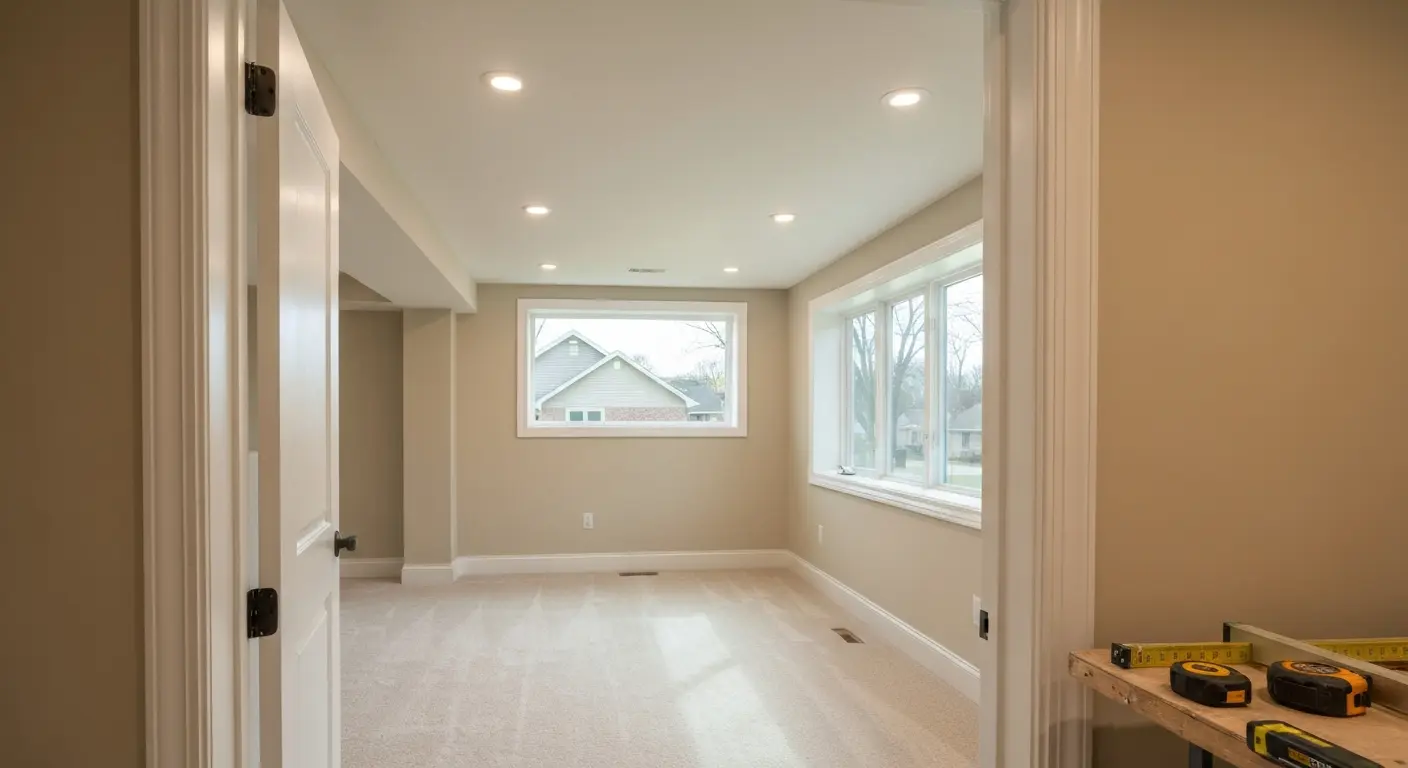 Basement remodeling project