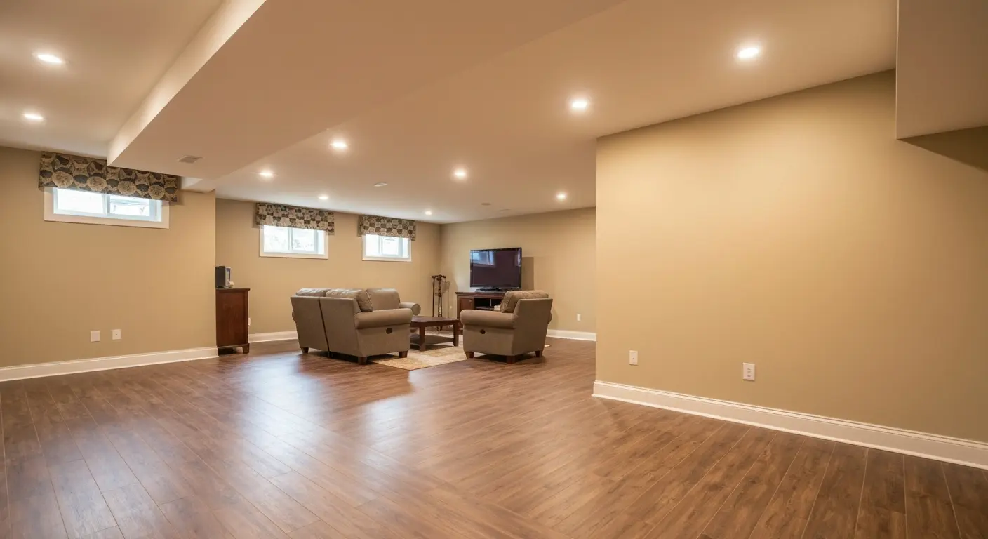 Recreation space basement