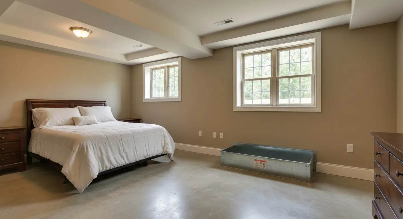 Basement bedroom