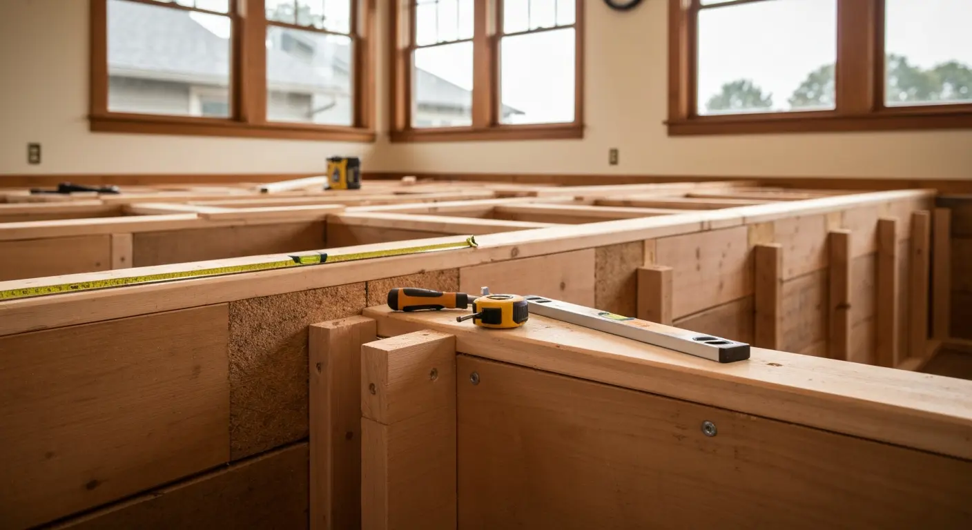 Kitchen framing repair