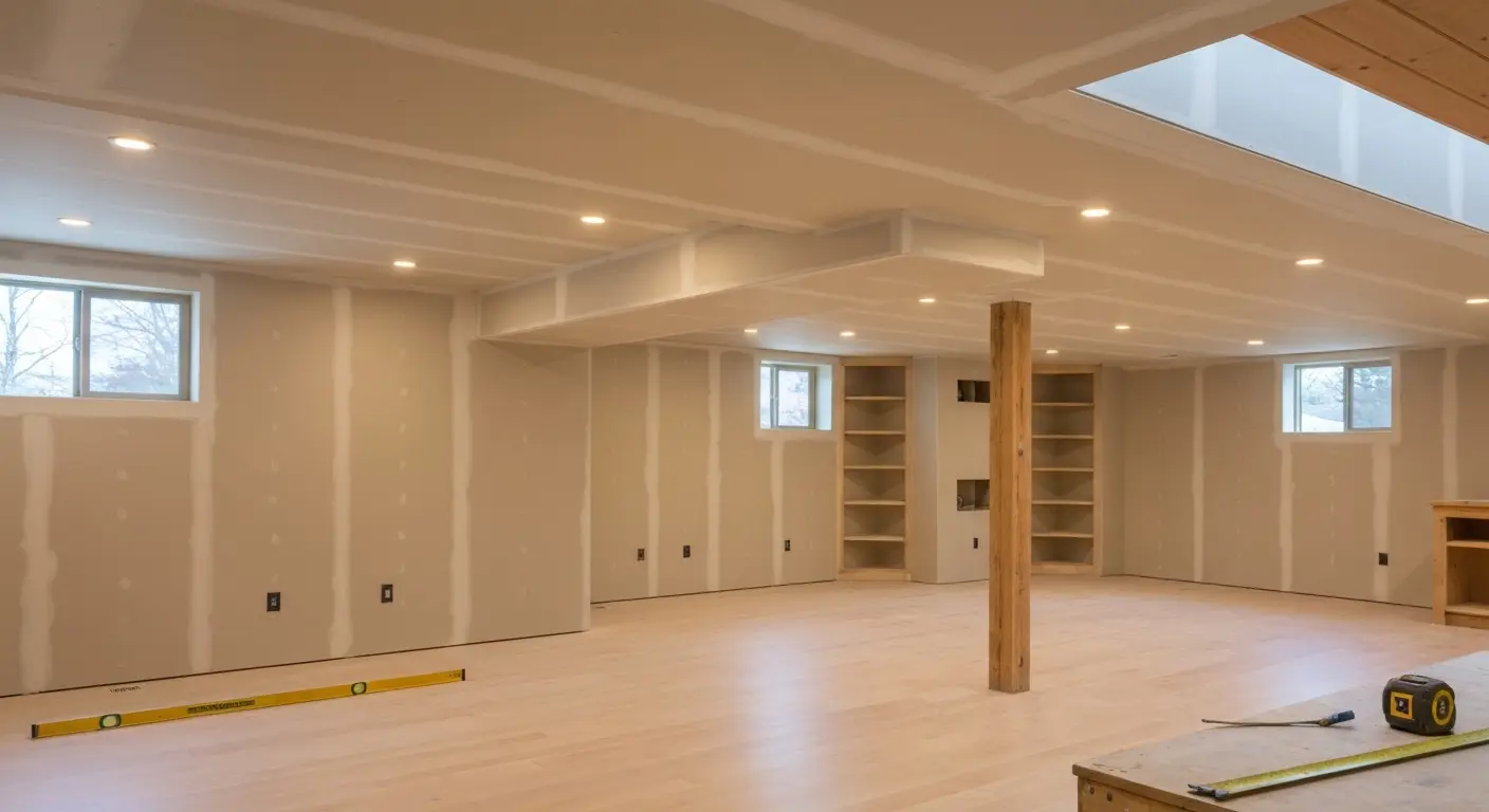Recreation basement finish in West Bloomfield