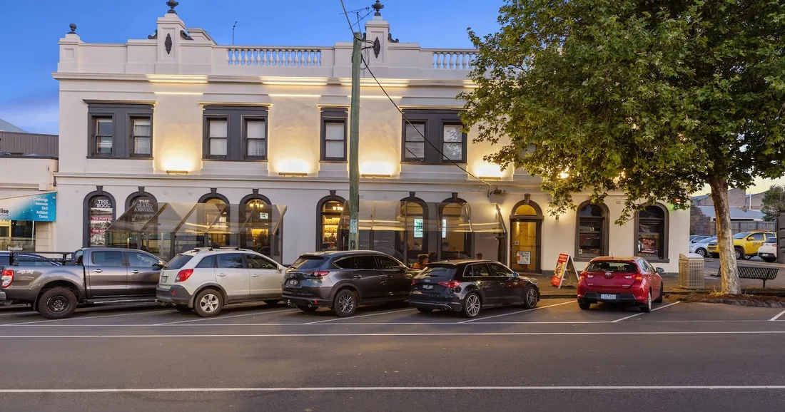 The Cally Hotel at dusk