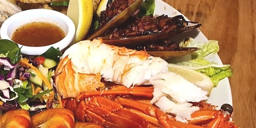 Fresh summer seafood platter