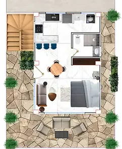 Lower Suite floor plan