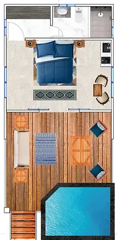 Beach Cabin floor plan