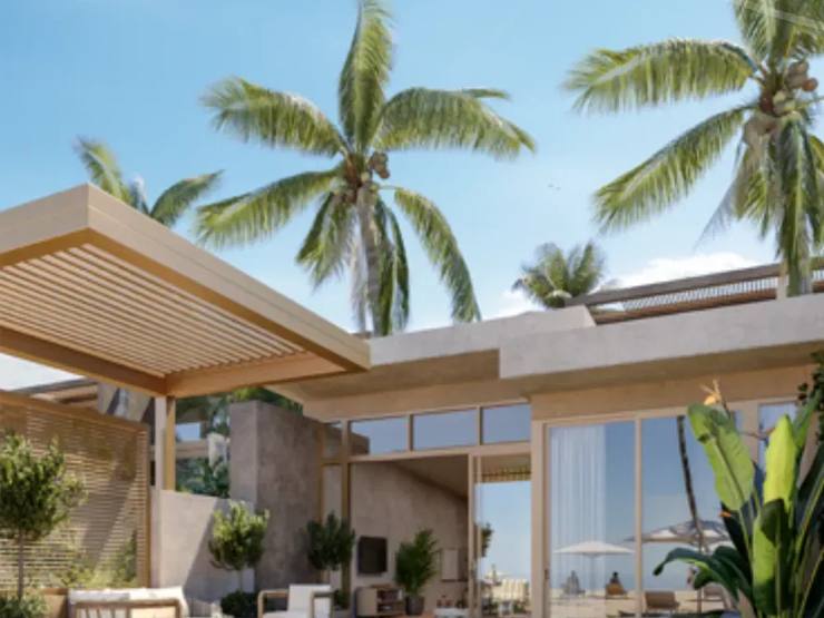 Seashore beachfront residences at Playa Caracol