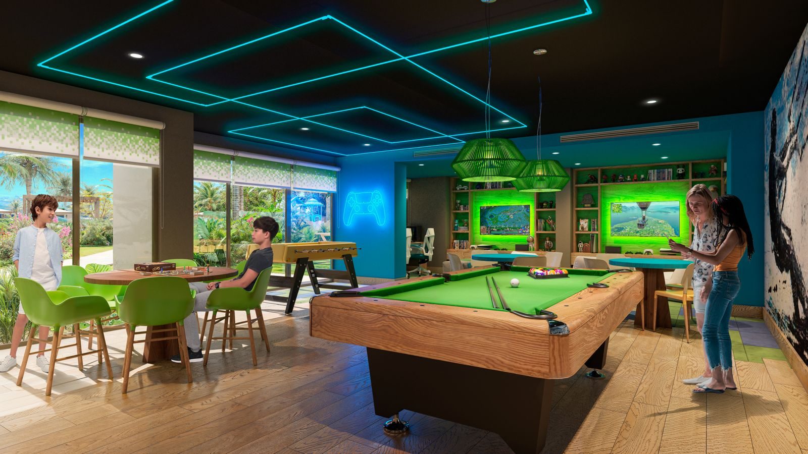 Teens club games room