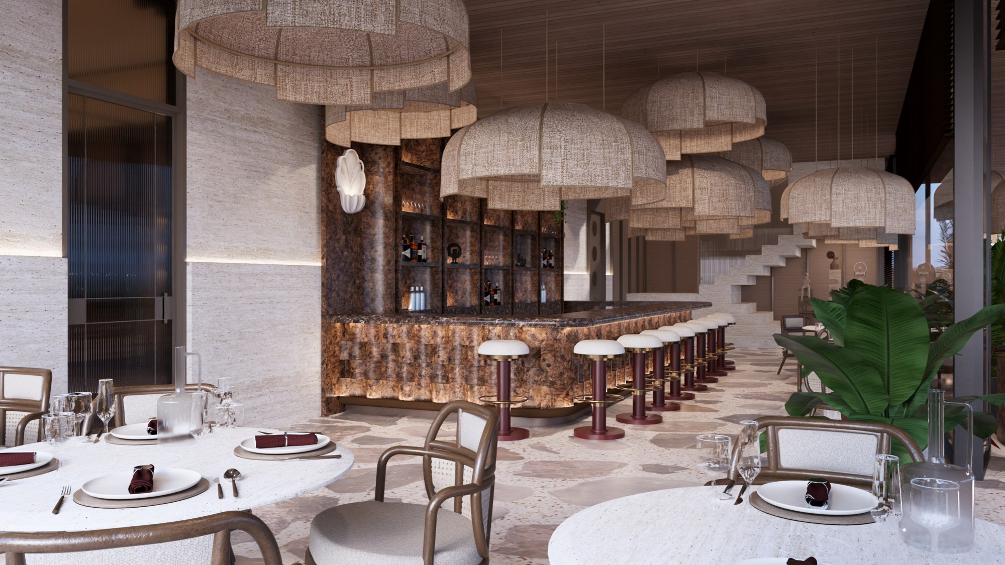 Architectural rendering of the Nautilus beach club