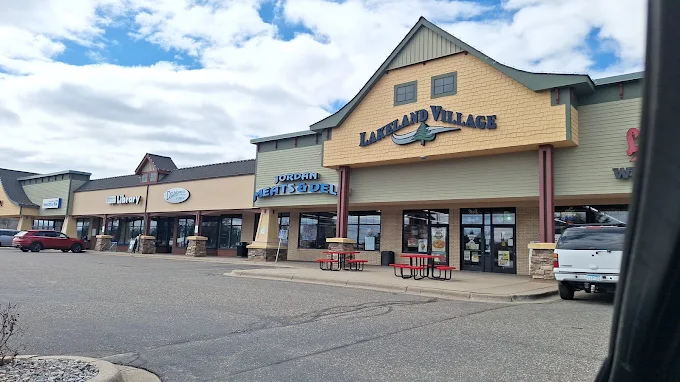 The Jordan Meats & Deli storefront in Lakeland Village on St. Croix Trail