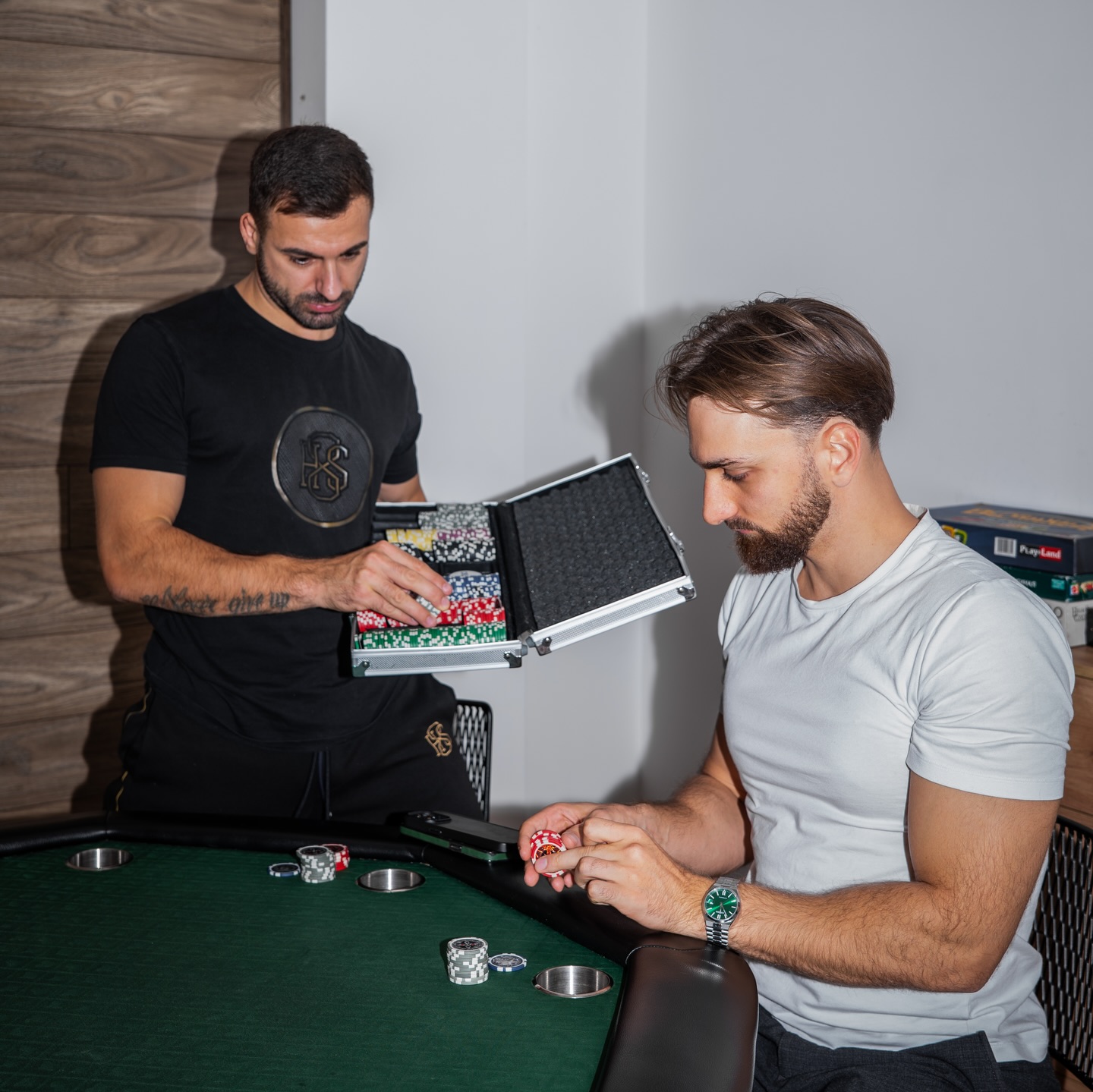 Having fun at the poker table