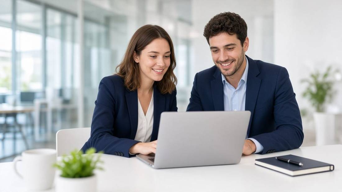 Advisor meeting with clients at a table
