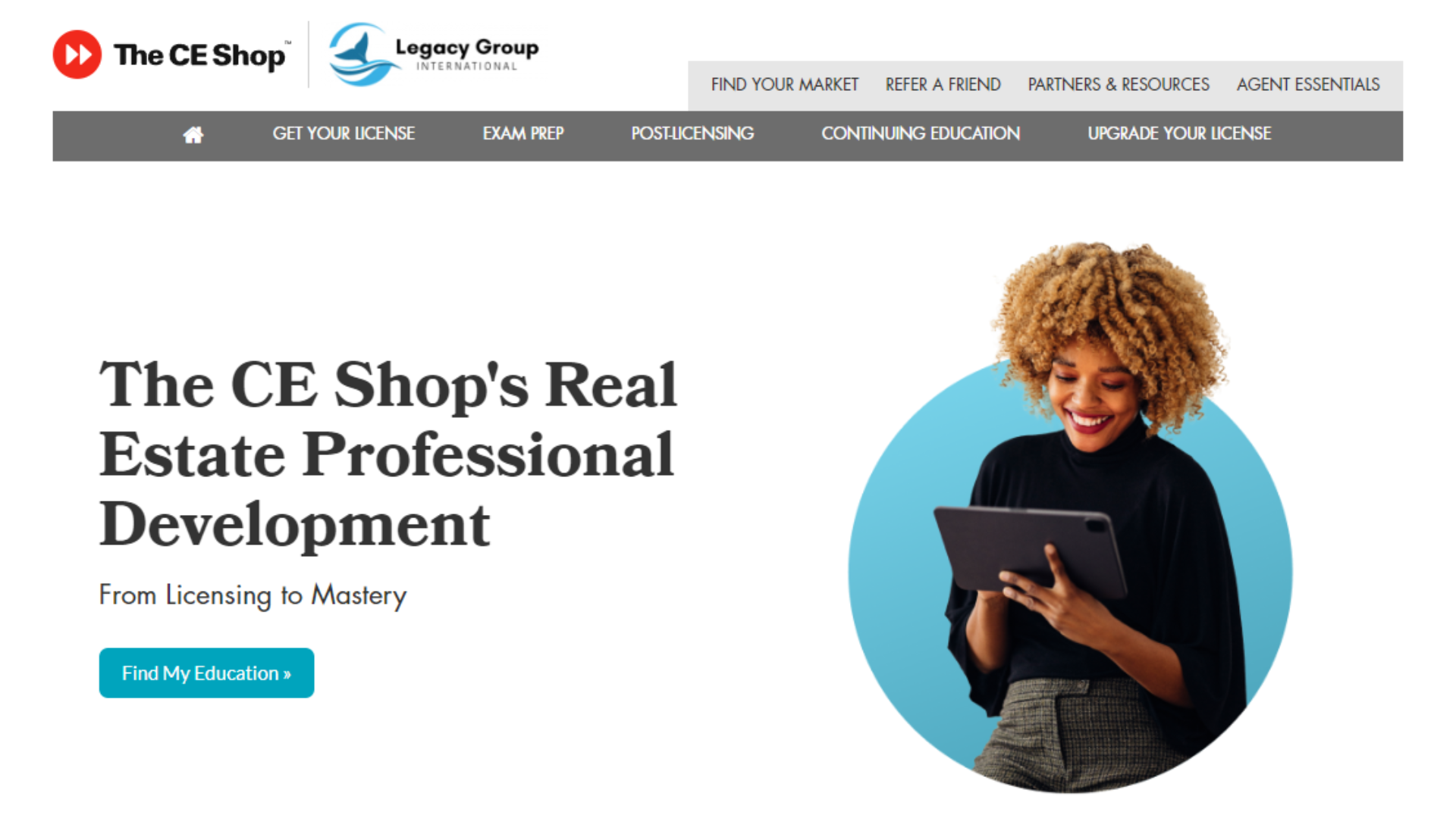The CE Shop partnership logo