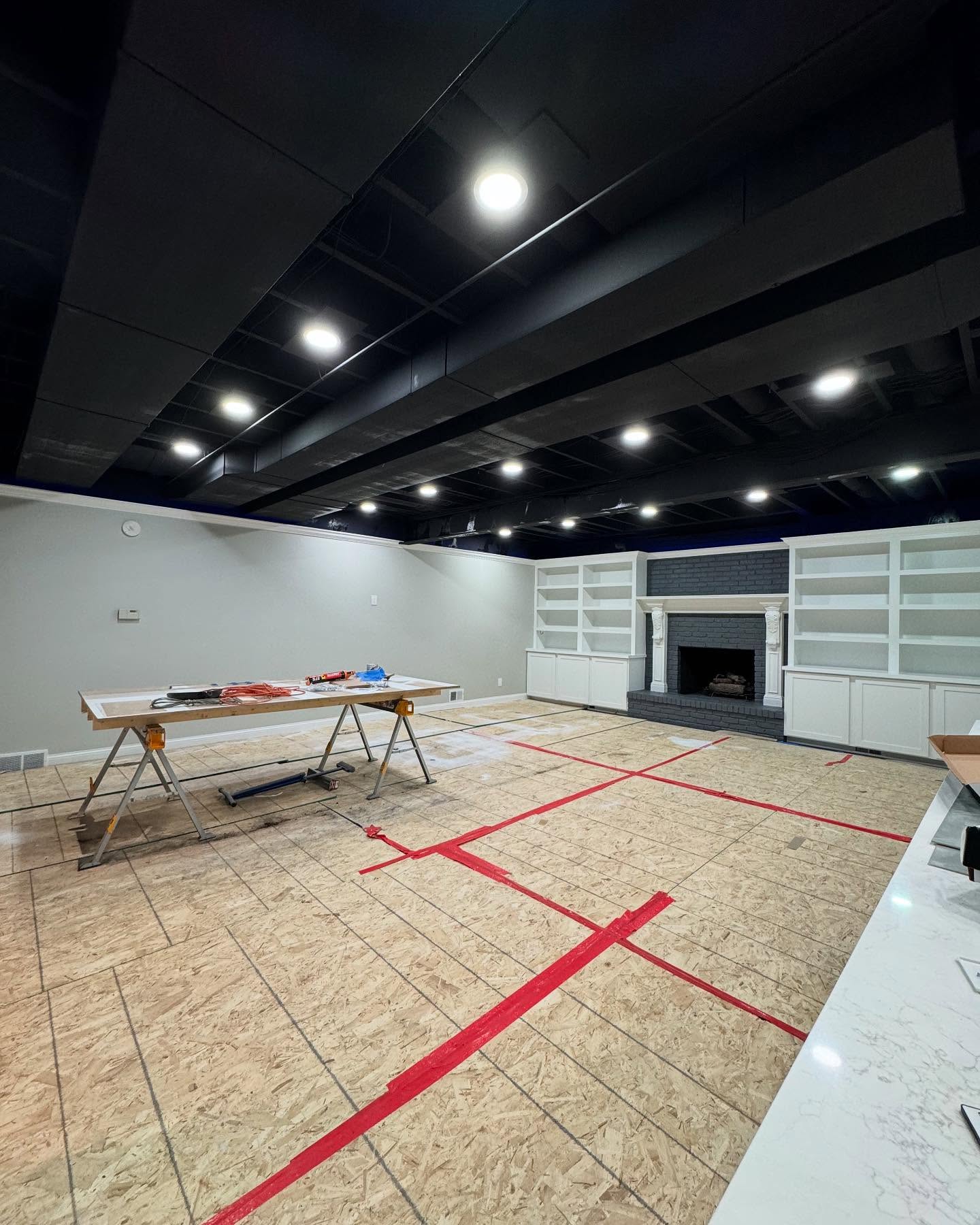 Basement ceiling result