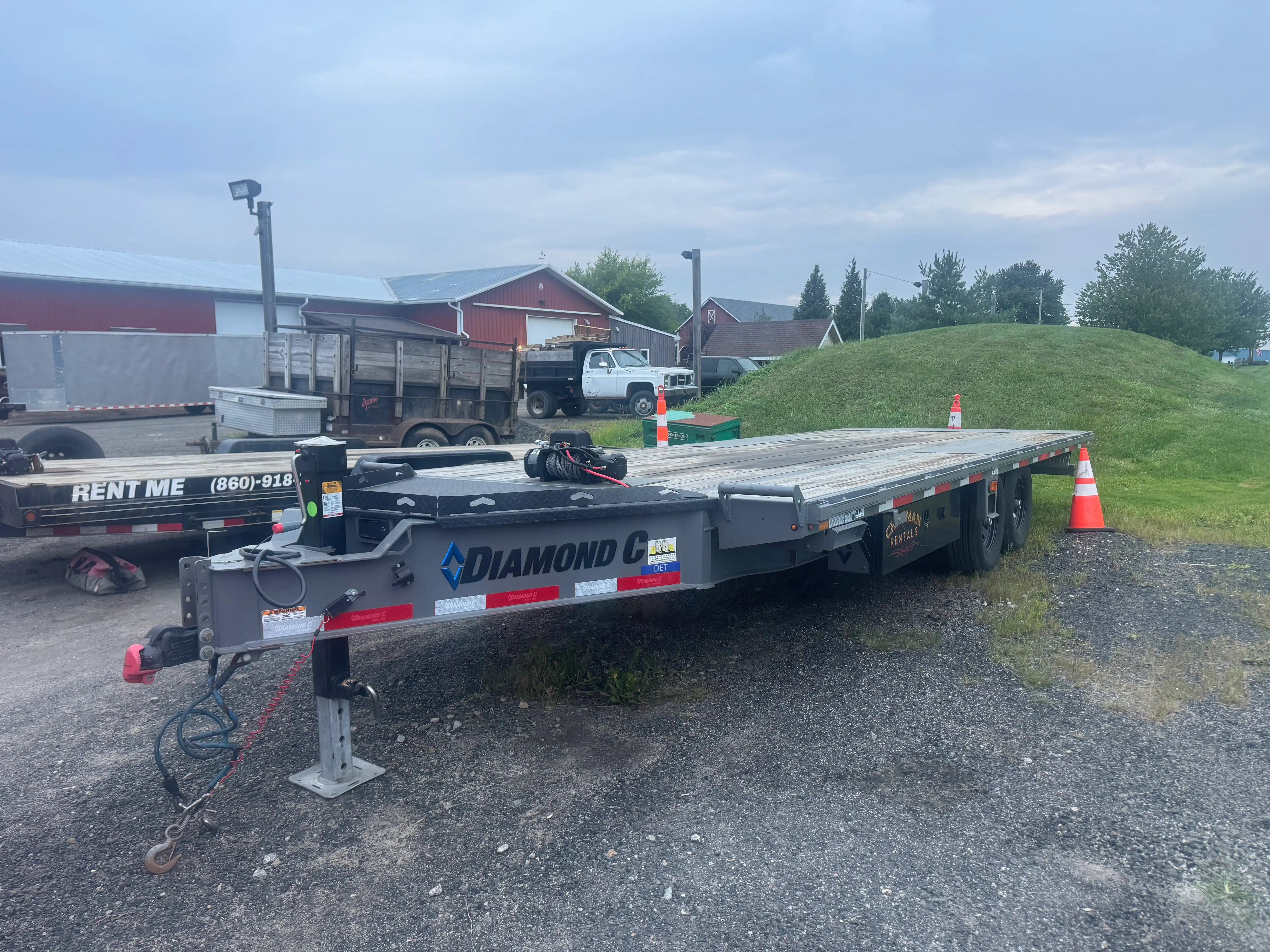 Deck over tilt trailer for rent from Royal Truck LLC in Ellington, CT