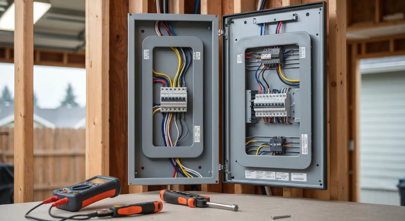 Electrical panel upgrade installation