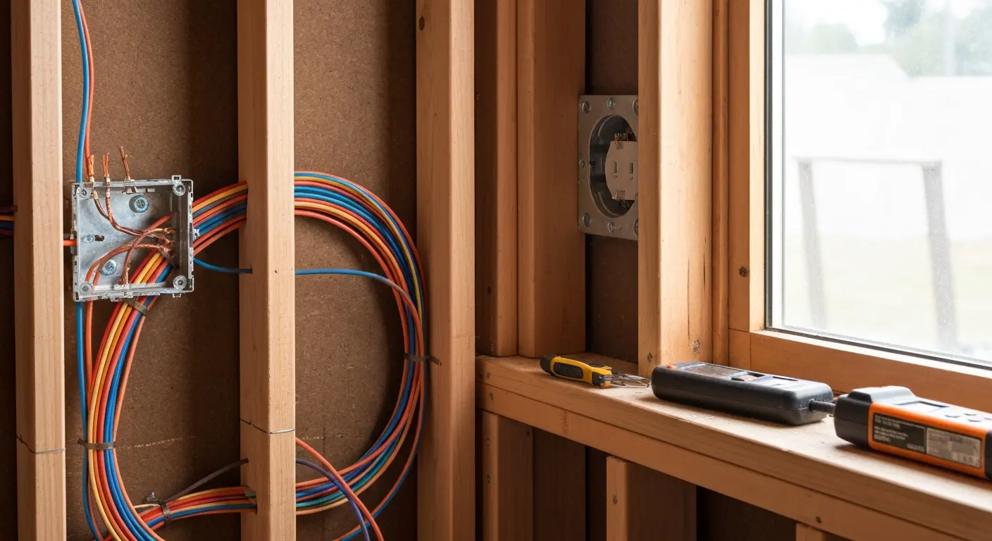 New construction electrical rough-in