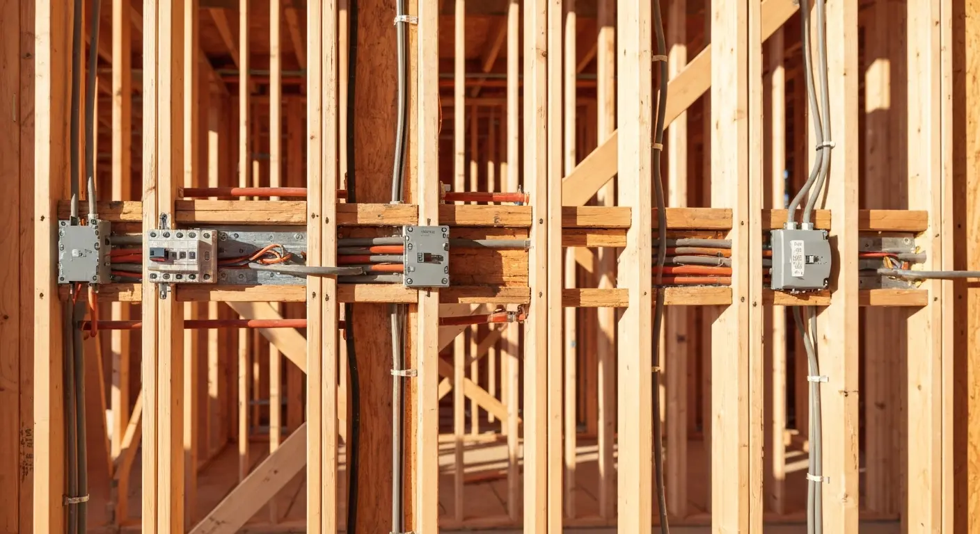 New construction electrical rough-in