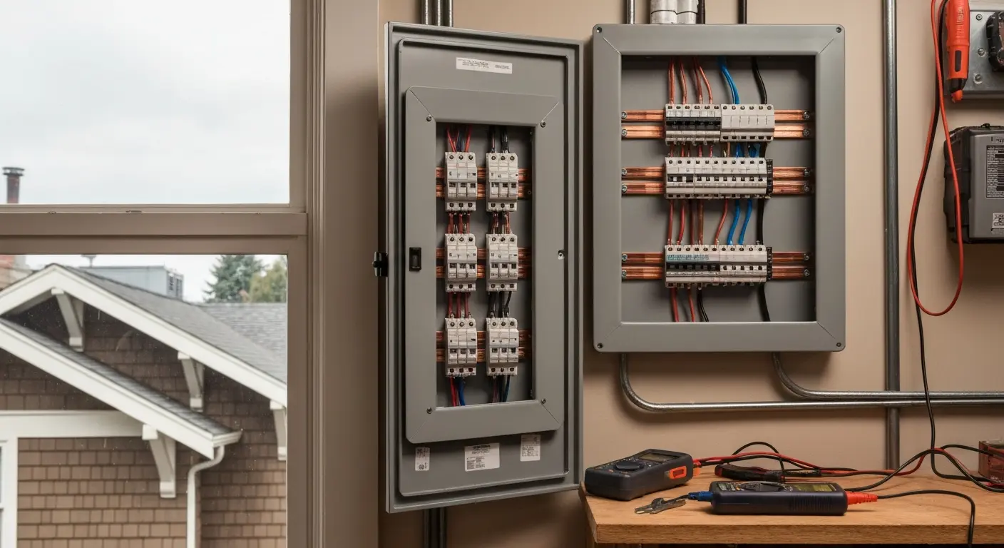 Electrical panel upgrade service