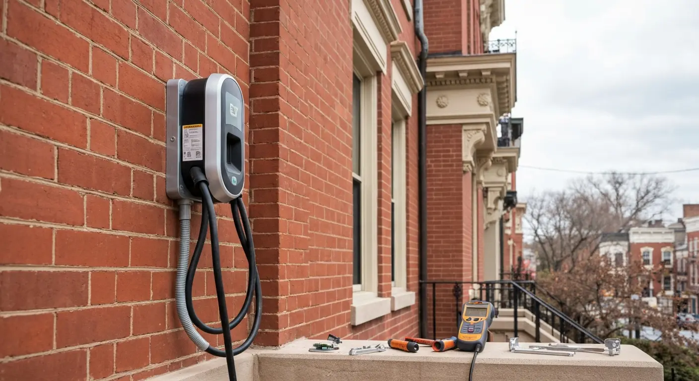 EV charging station installation