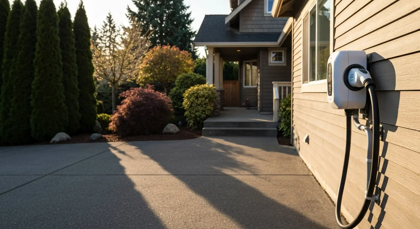 EV charging station setup in home