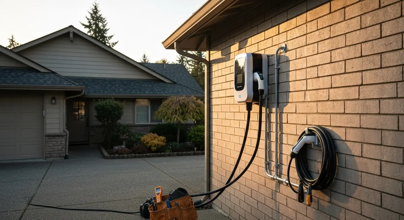 EV charging station installation