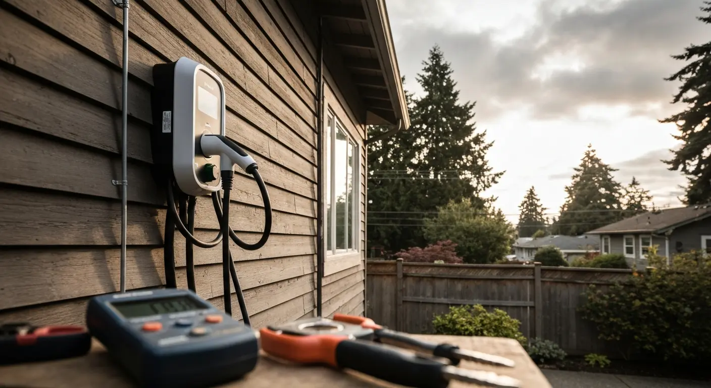 EV charging station installation