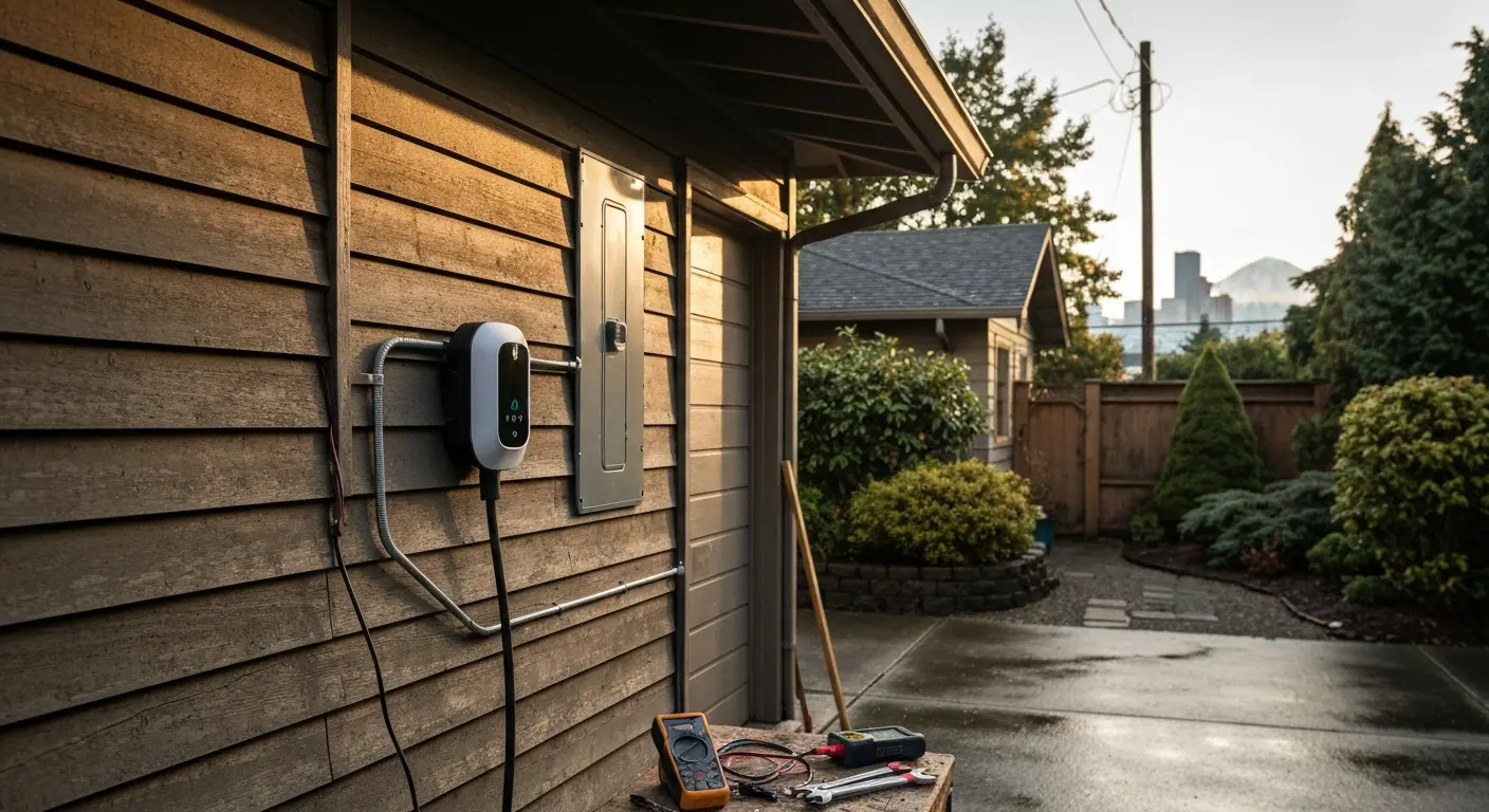 EV charging station installation