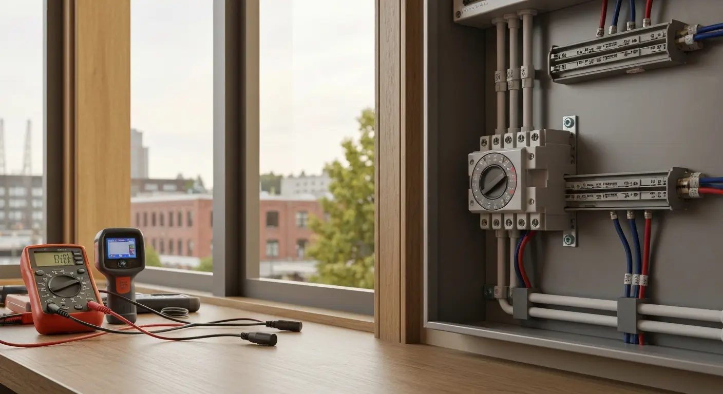 Electrical safety inspection in progress