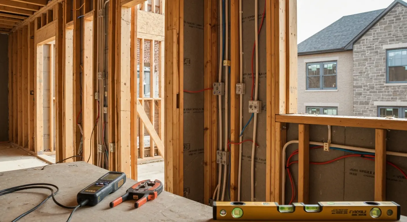 New construction electrical rough-in