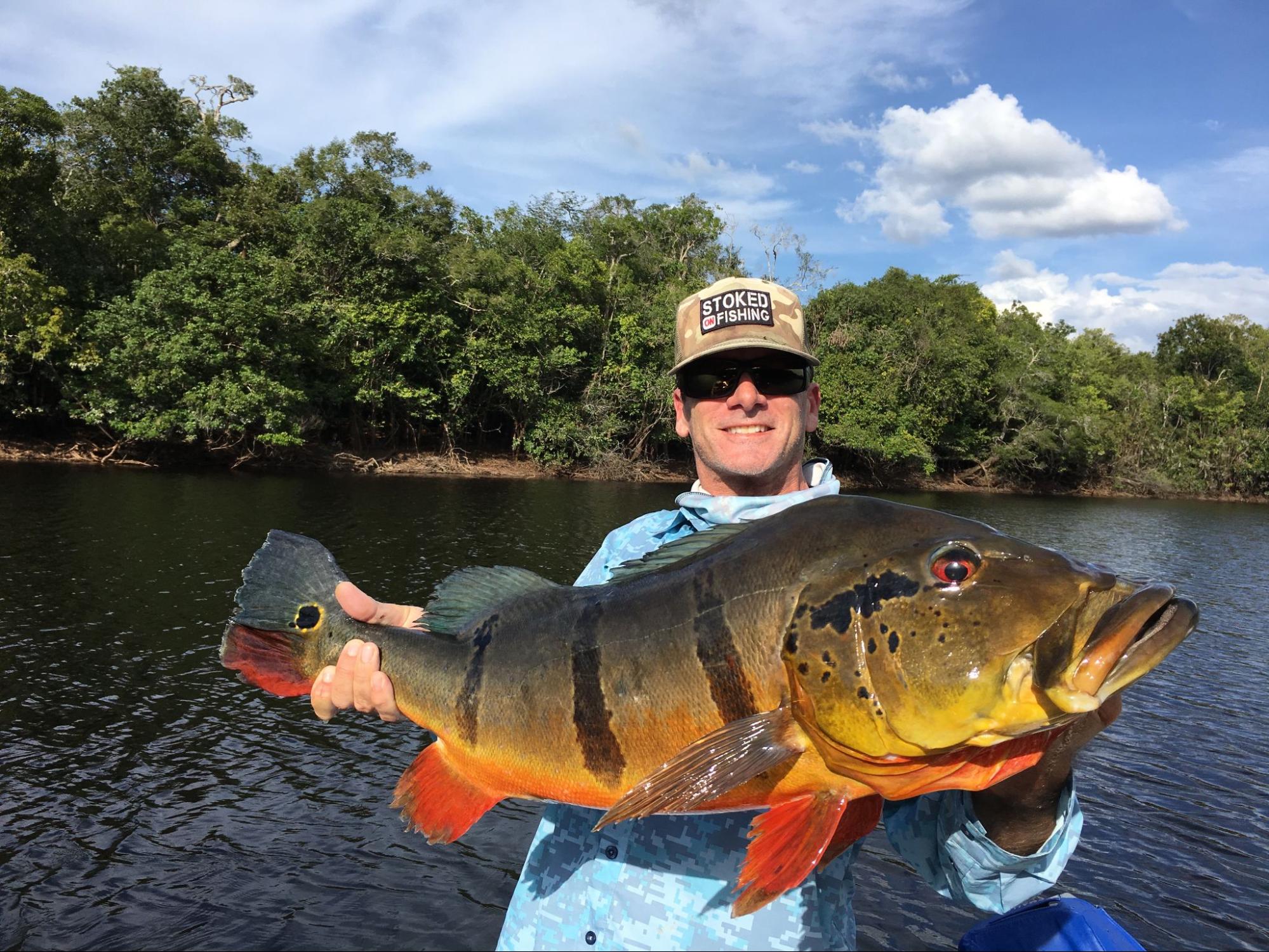 Stoked on Fishing Peacock Bass Catch