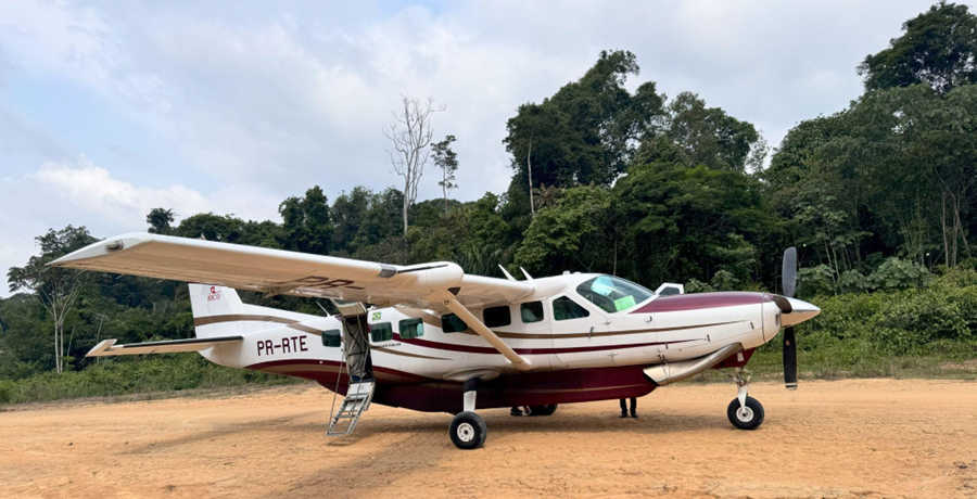 Small plane in the Amazon