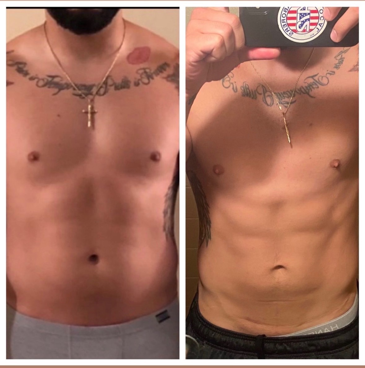 Merz Built Fitness member before and after