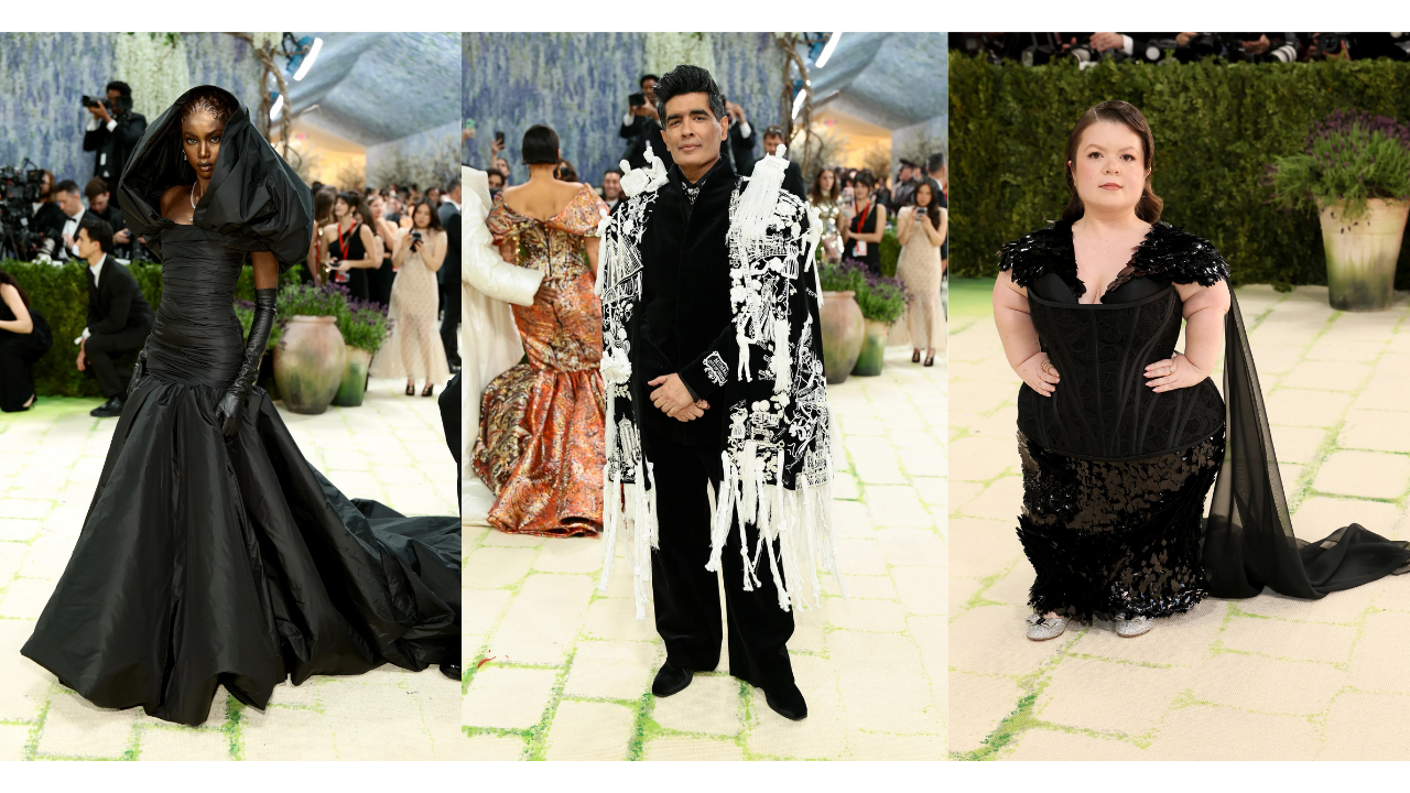 Anok Yai, Manish Malhotra and Sinead Burke - Met Gala 2026