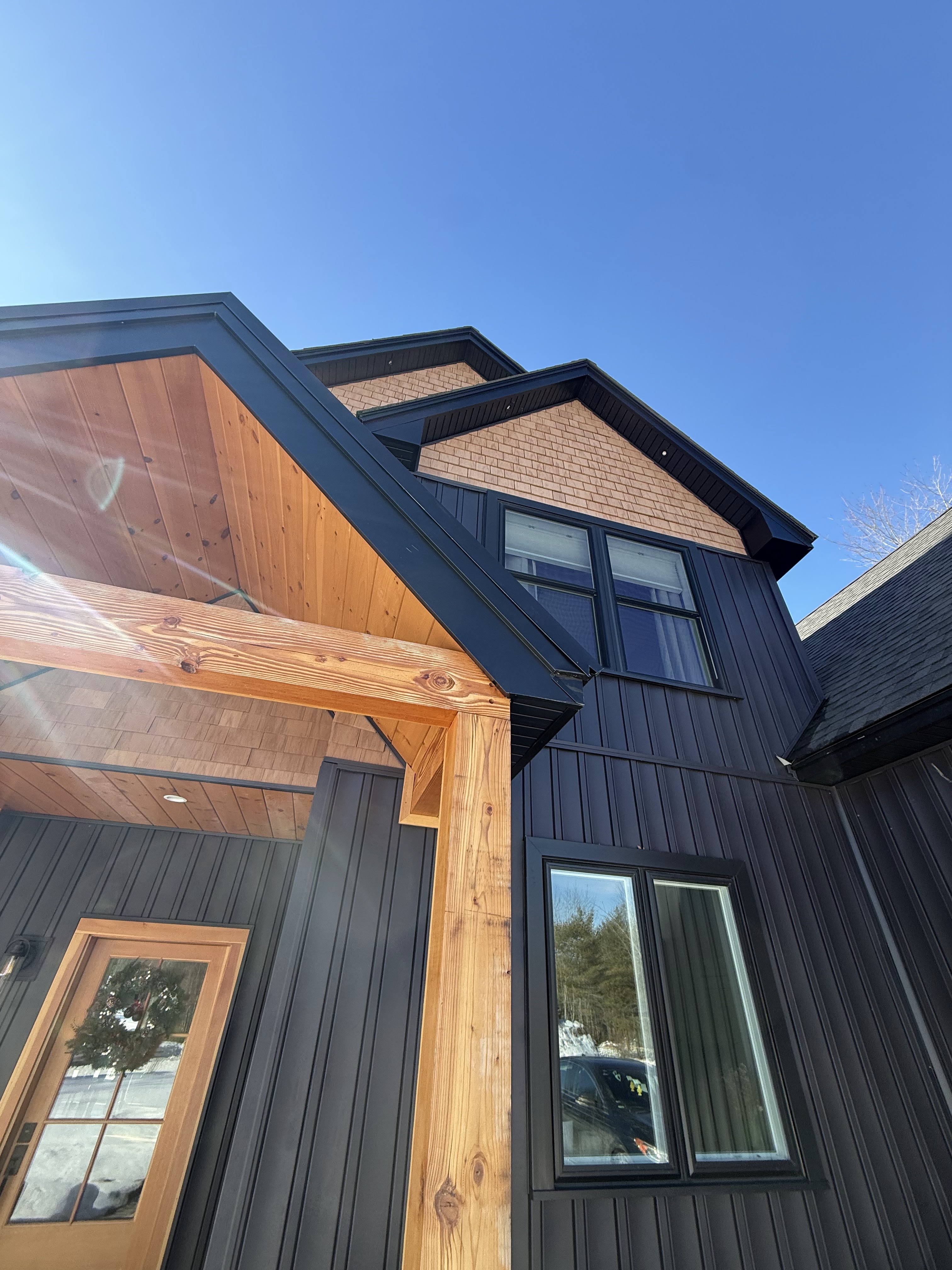 Custom home exterior project detail