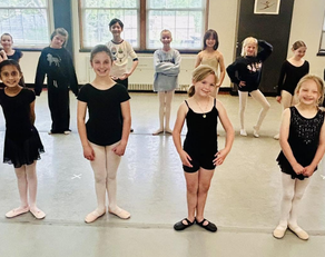 Children in costume getting ready backstage