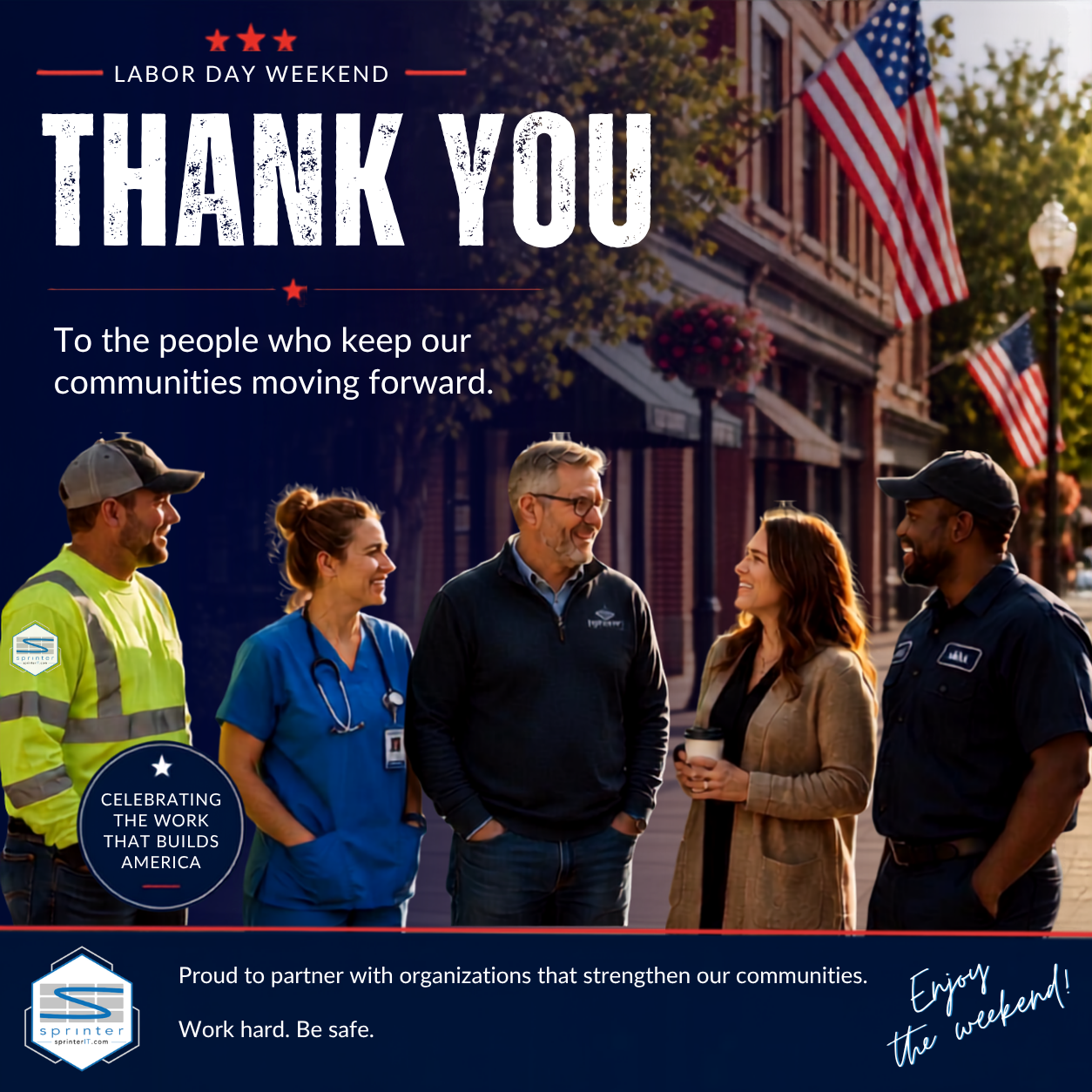 Labor Day Image Featuring Workers Labor Day Image Featuring Workers