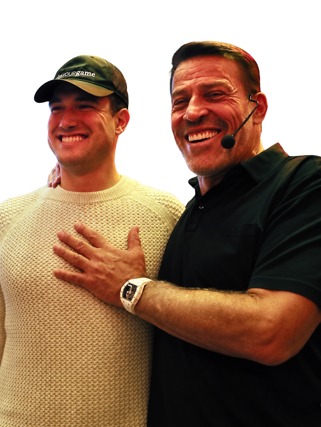 Josh Crawford with Tony Robbins