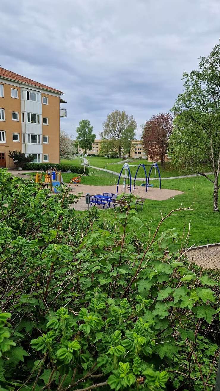 Swedish rural area with housing blocks Swedish rural area with housing blocks